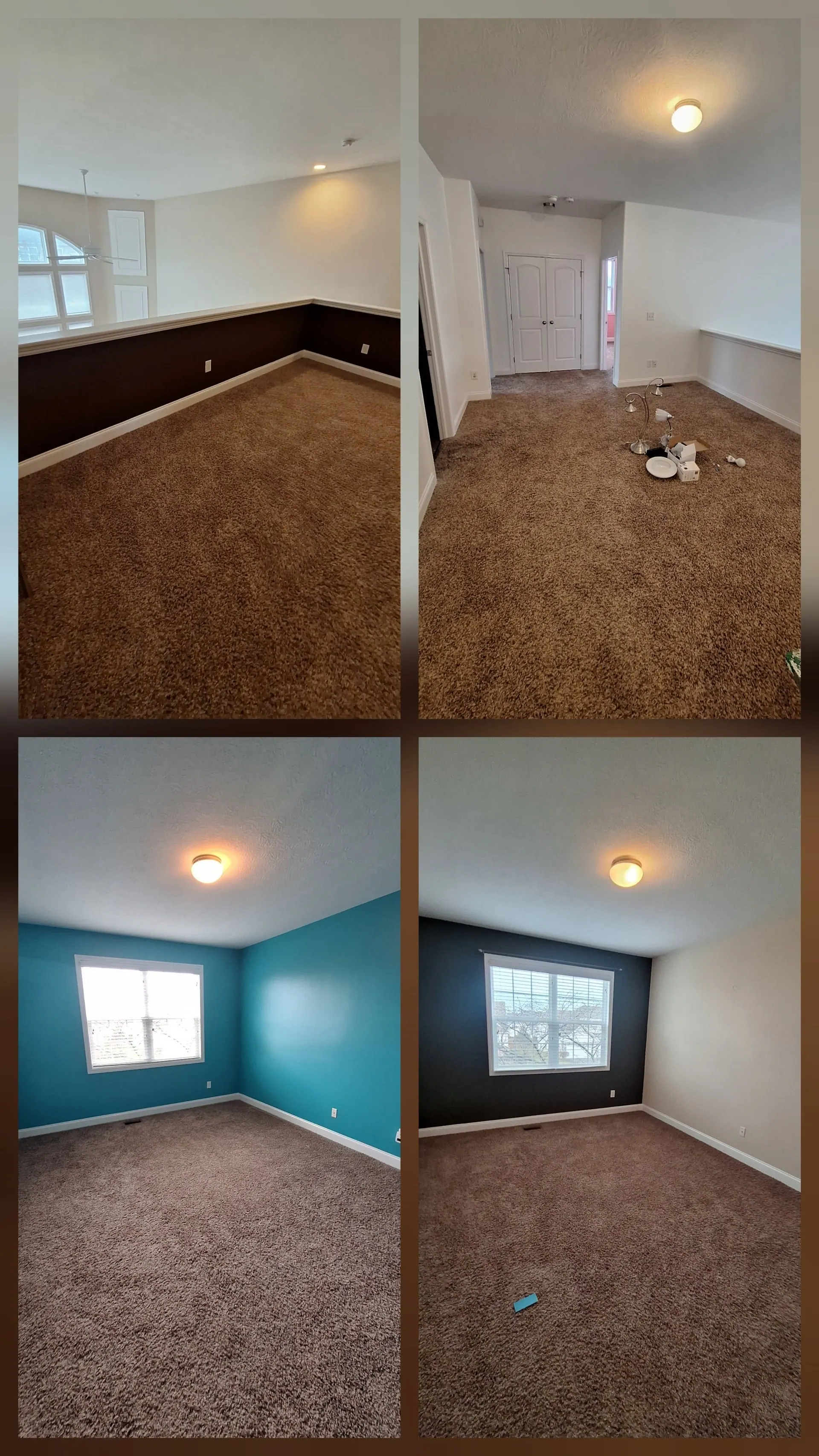 Professional exterior painting completed project