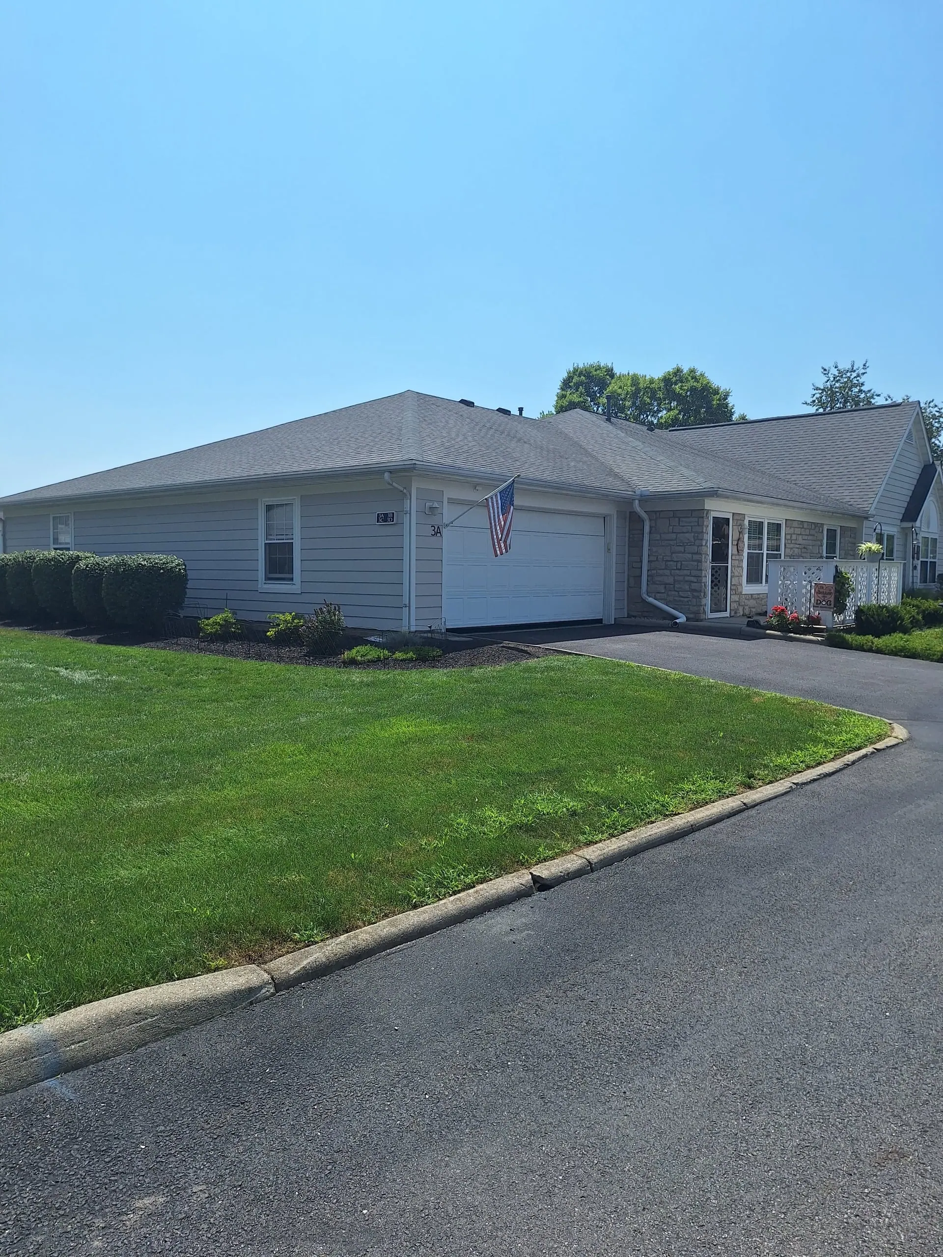 Recently stained deck at a Fairfield County home