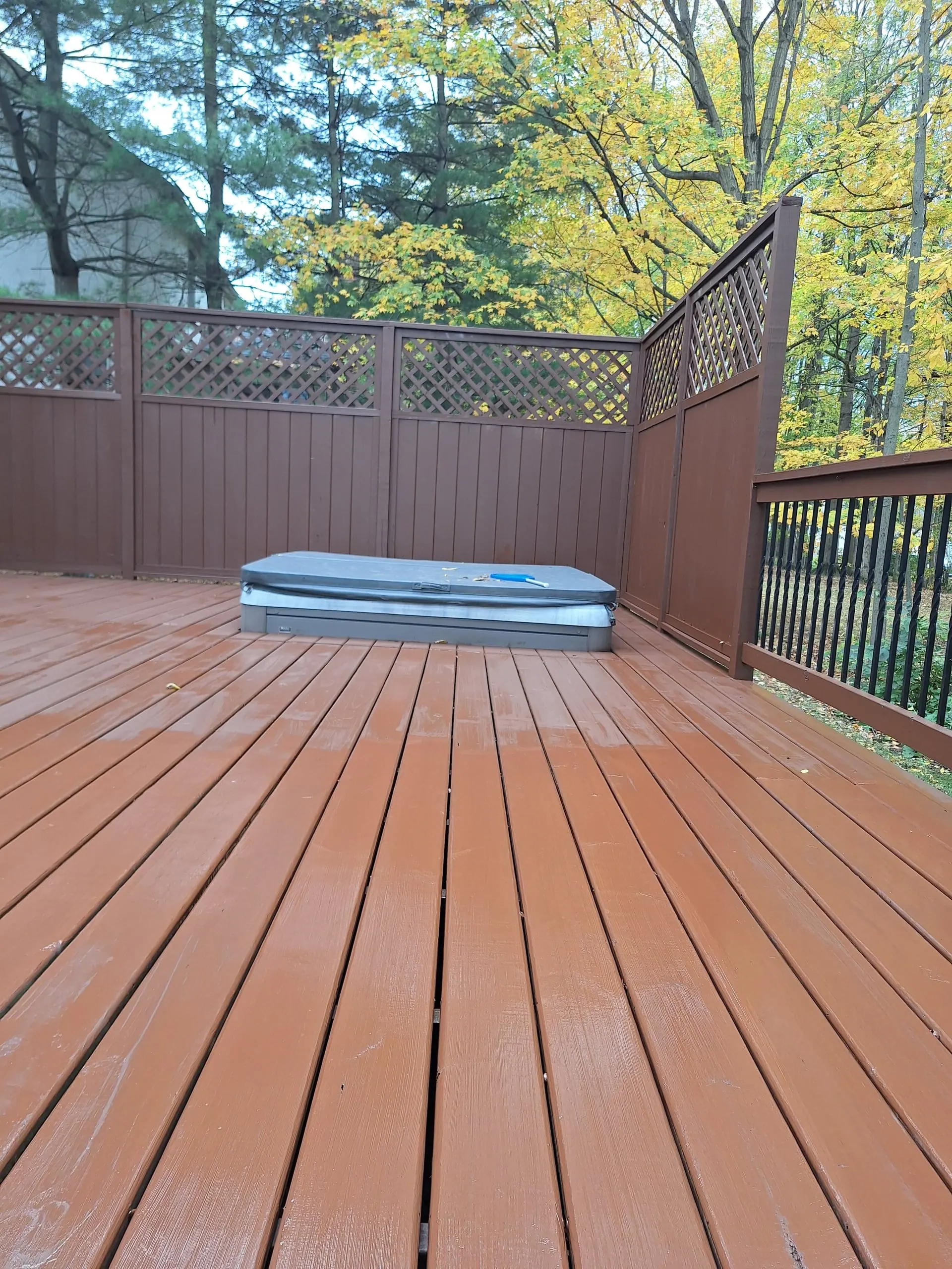 Interior hallway and doorway painting project