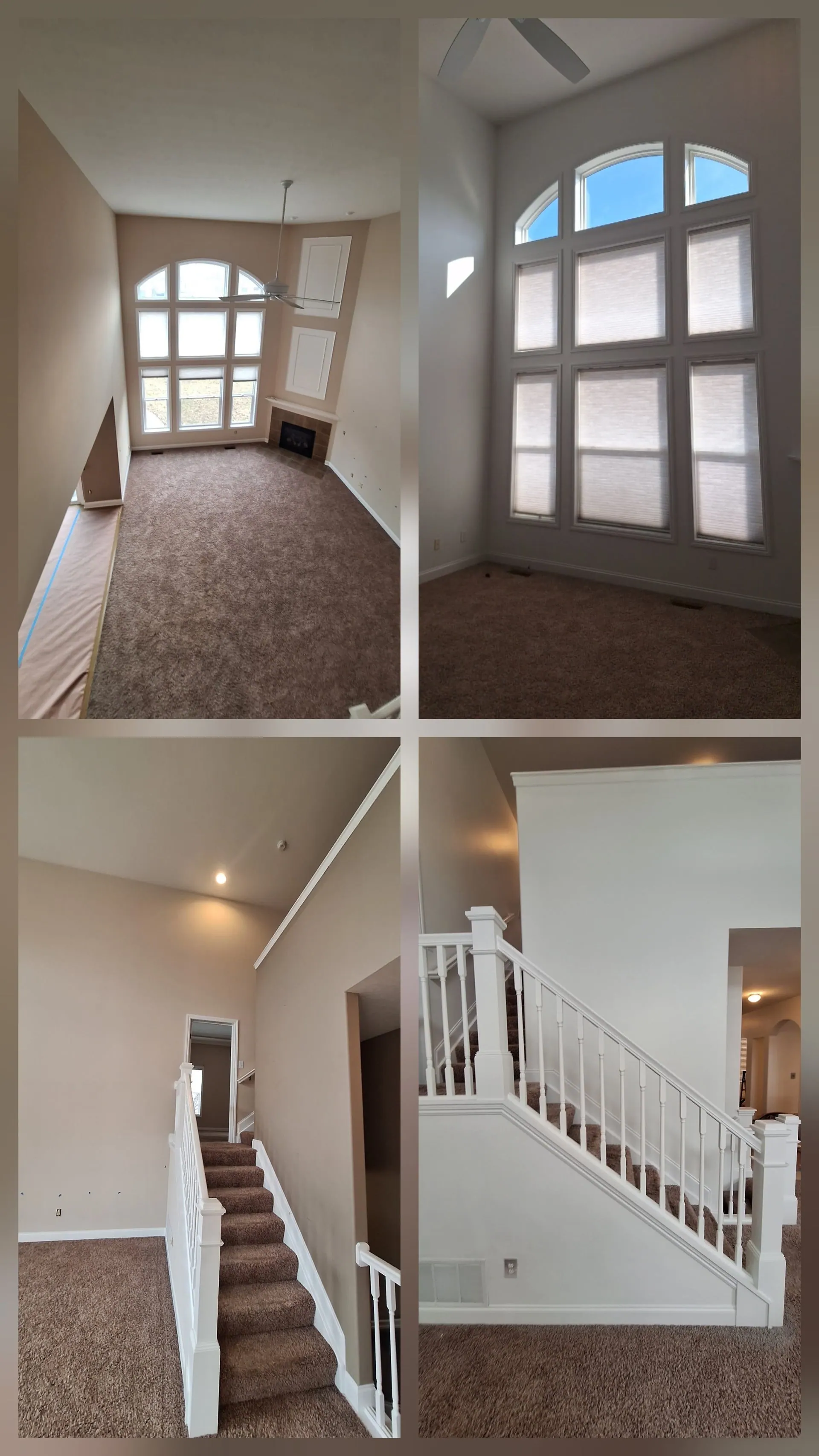 Interior room painting with modern color palette